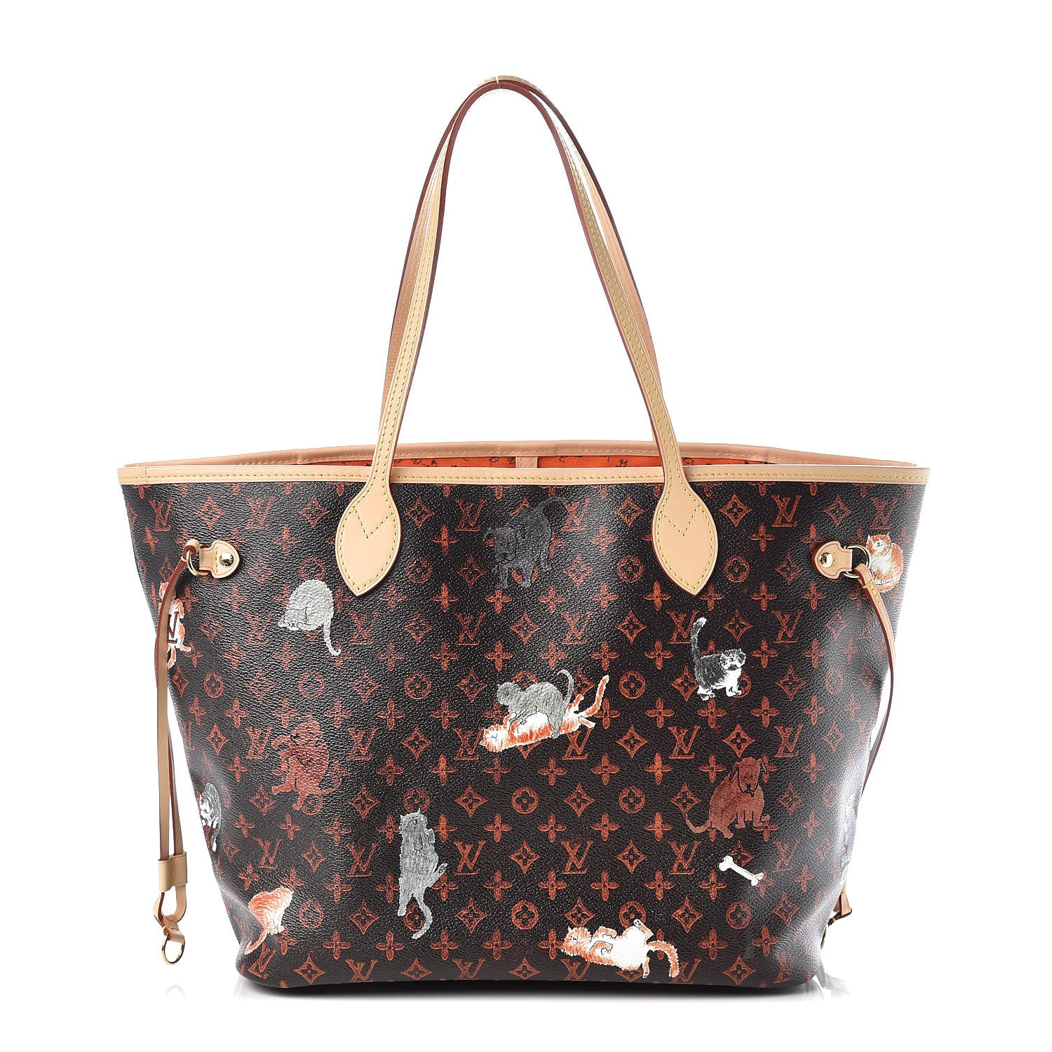 Louis Vuitton Catogram Neverfull MM Marron 1 of 10