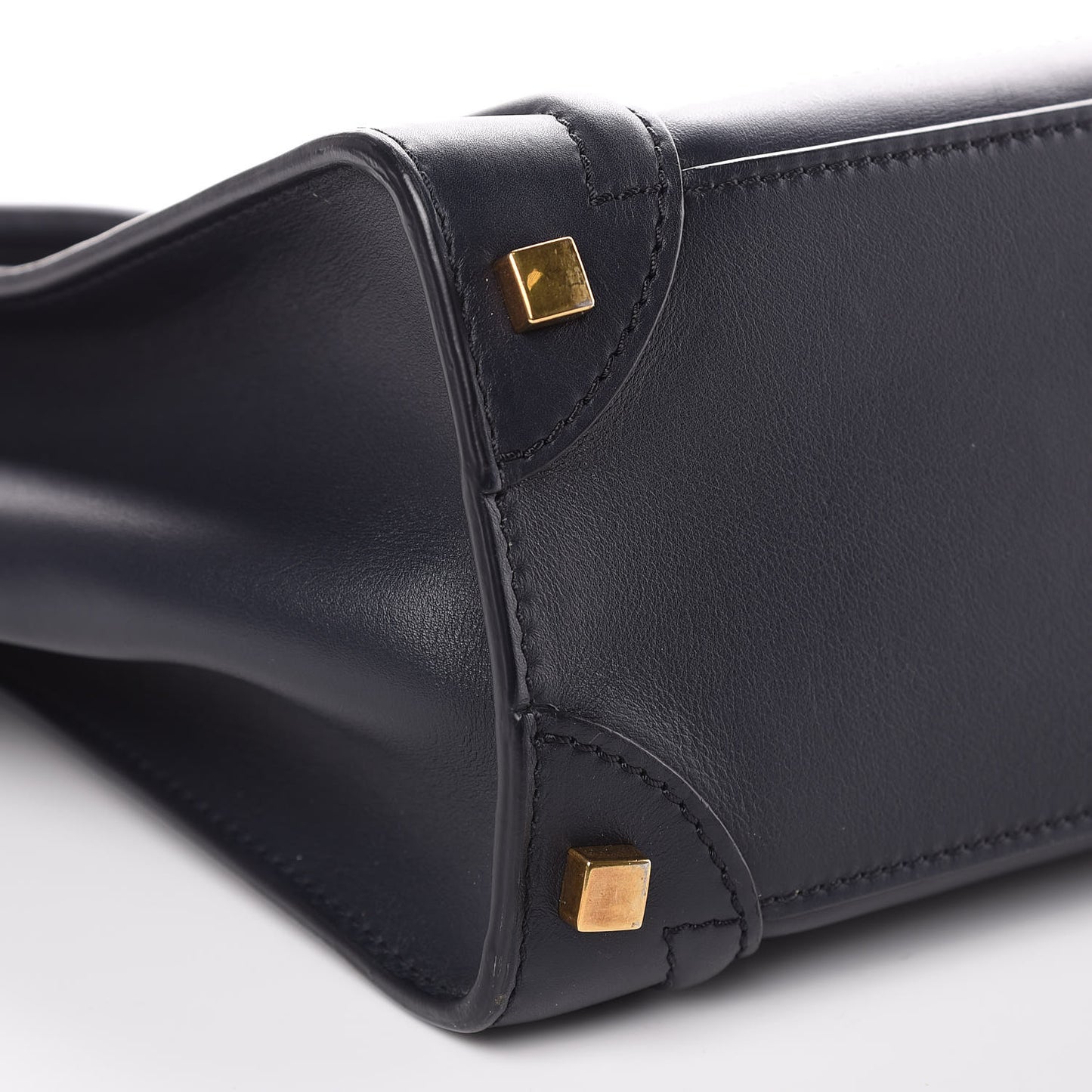 Smooth Calfskin Micro Luggage Navy Blue