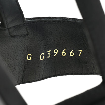 Chanel Satin Crystal CC Thong Sandals 35 Black 8 of 9