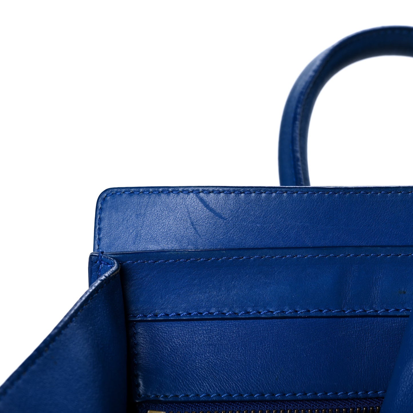 Smooth Calfskin Mini Luggage Royal Blue