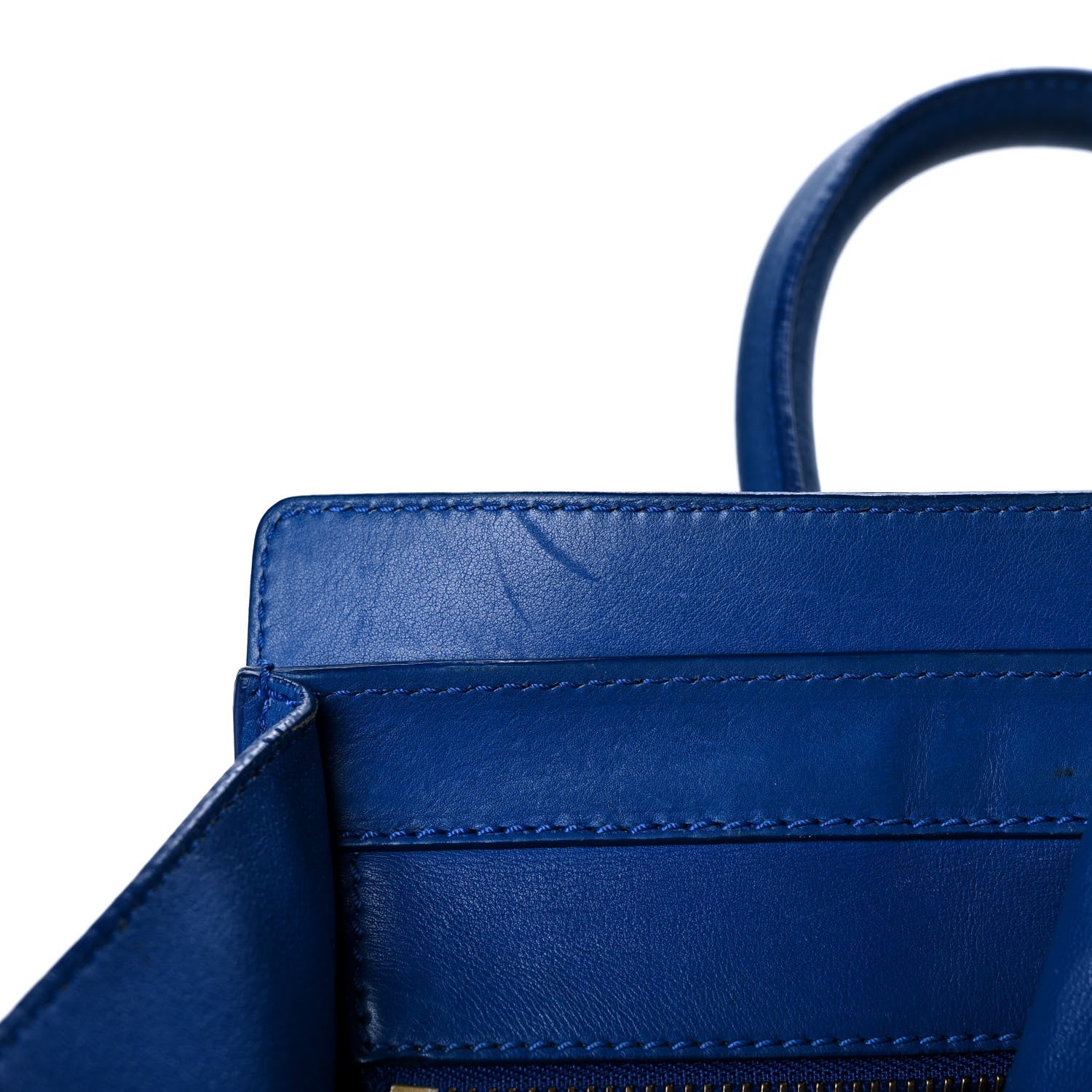 Celine Smooth Calfskin Mini Luggage Royal Blue 16 of 18