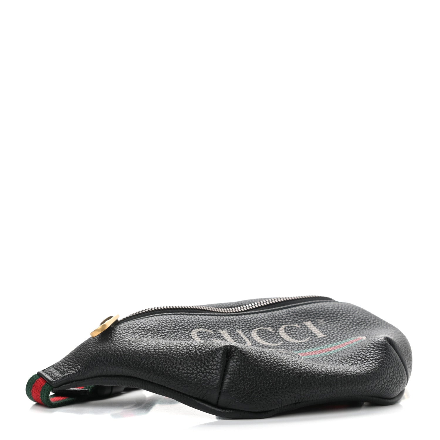 Gucci Grained Calfskin Small Logo Belt Bag Black 4 of 11