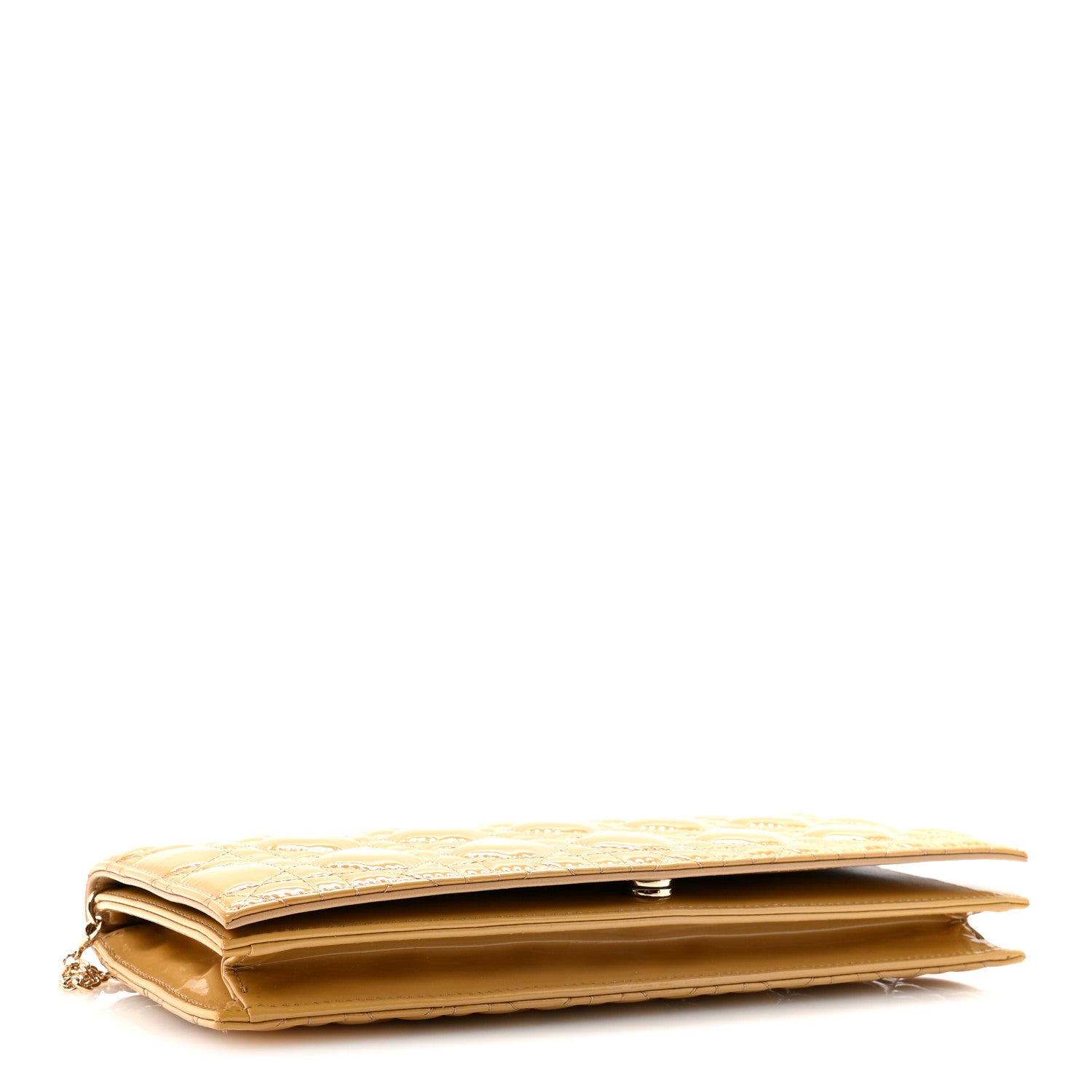Christian Dior Patent Cannage Lady Dior Convertible Clutch Beige 4 of 9