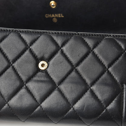 Chanel Lambskin Quilted Boy Flap Wallet Black 19 of 19