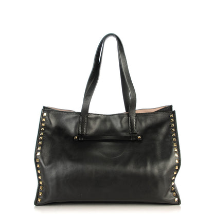 Valentino Garavani Nappa Medium Rockstud Soft Tote Black 1 of 7