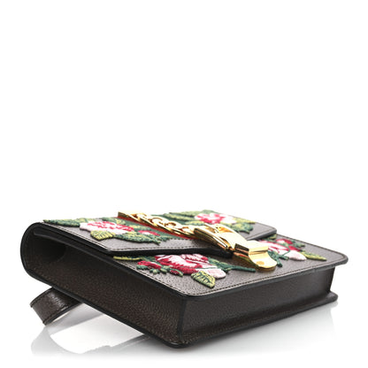 Gucci Calfskin Embroidered Sylvie Belt Bag 75 30 Brown 4 of 10