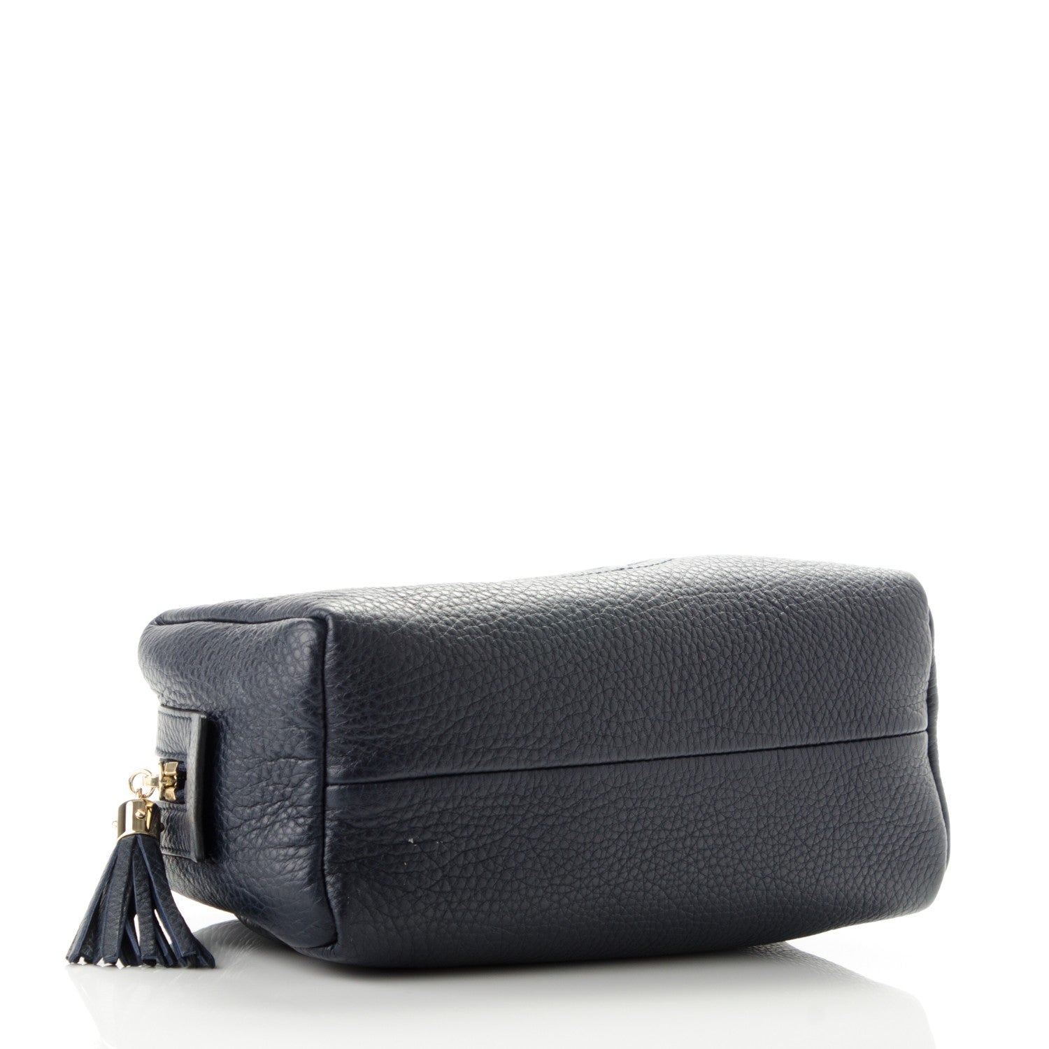 Gucci Pebbled Calfskin Large Soho Cosmetic Case Blue 4 of 7