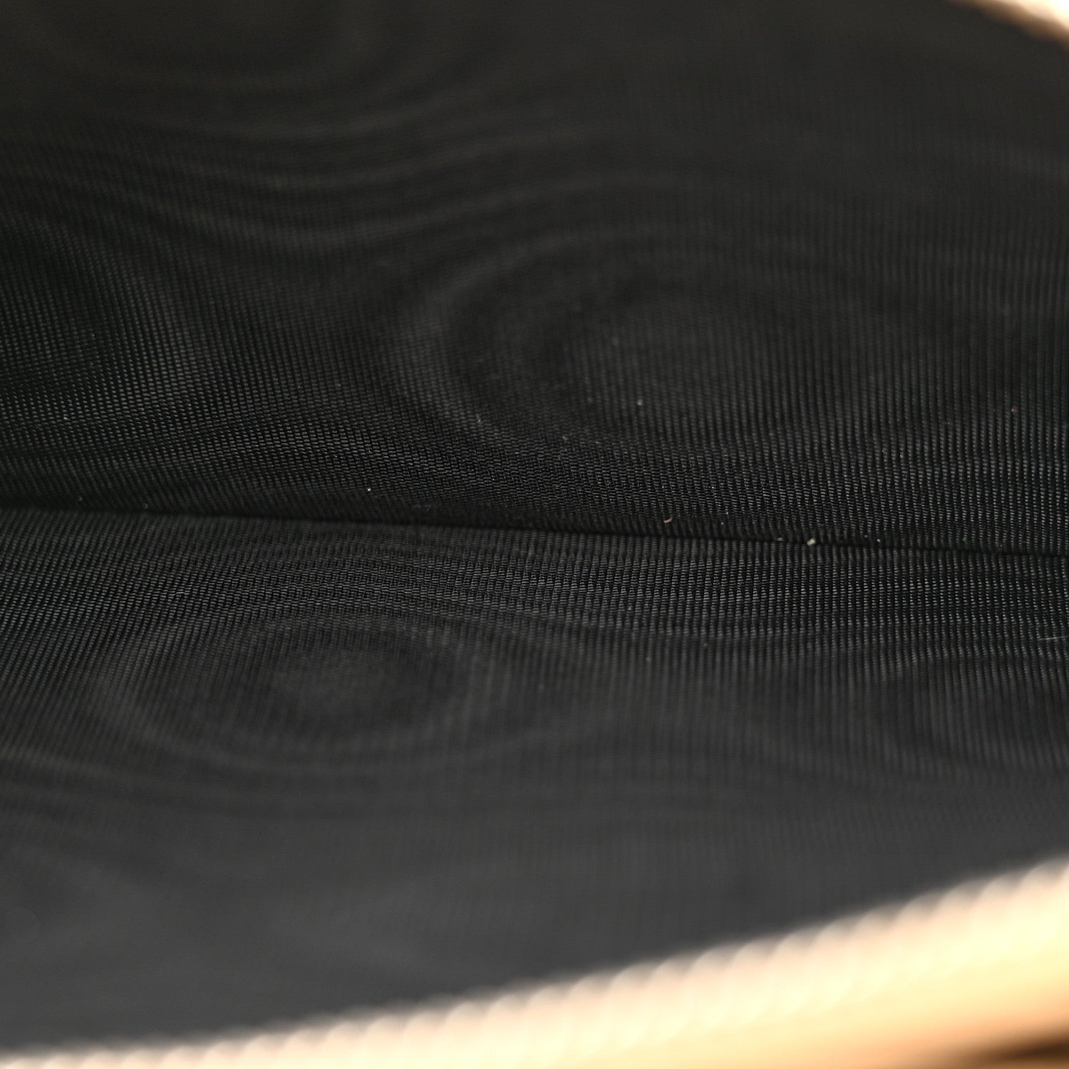 Saint Laurent Grain De Poudre Matelasse Chevron Monogram Chain Wallet Dark Beige 7 of 12