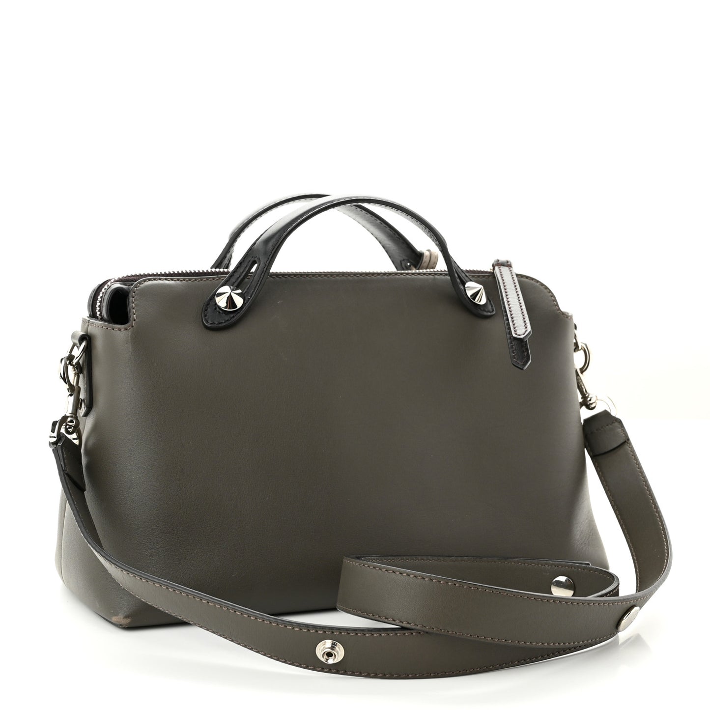 Vitello Dolce 4 Color Medium By The Way Boston Bag Carbone Grigio Polvere Multicolor