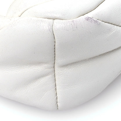 Prada Nappa Re-Nylon Triangle Quilted Patchwork System Flap Shoulder Bag White 8 of 12