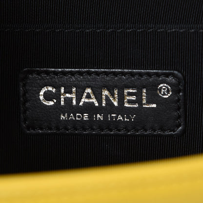 Chanel Calfskin Quilted Medium Boy Flap Yellow 8 of 11