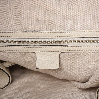 Gucci Pebbled Calfskin Large Soho Shoulder Bag Off White 8 of 15