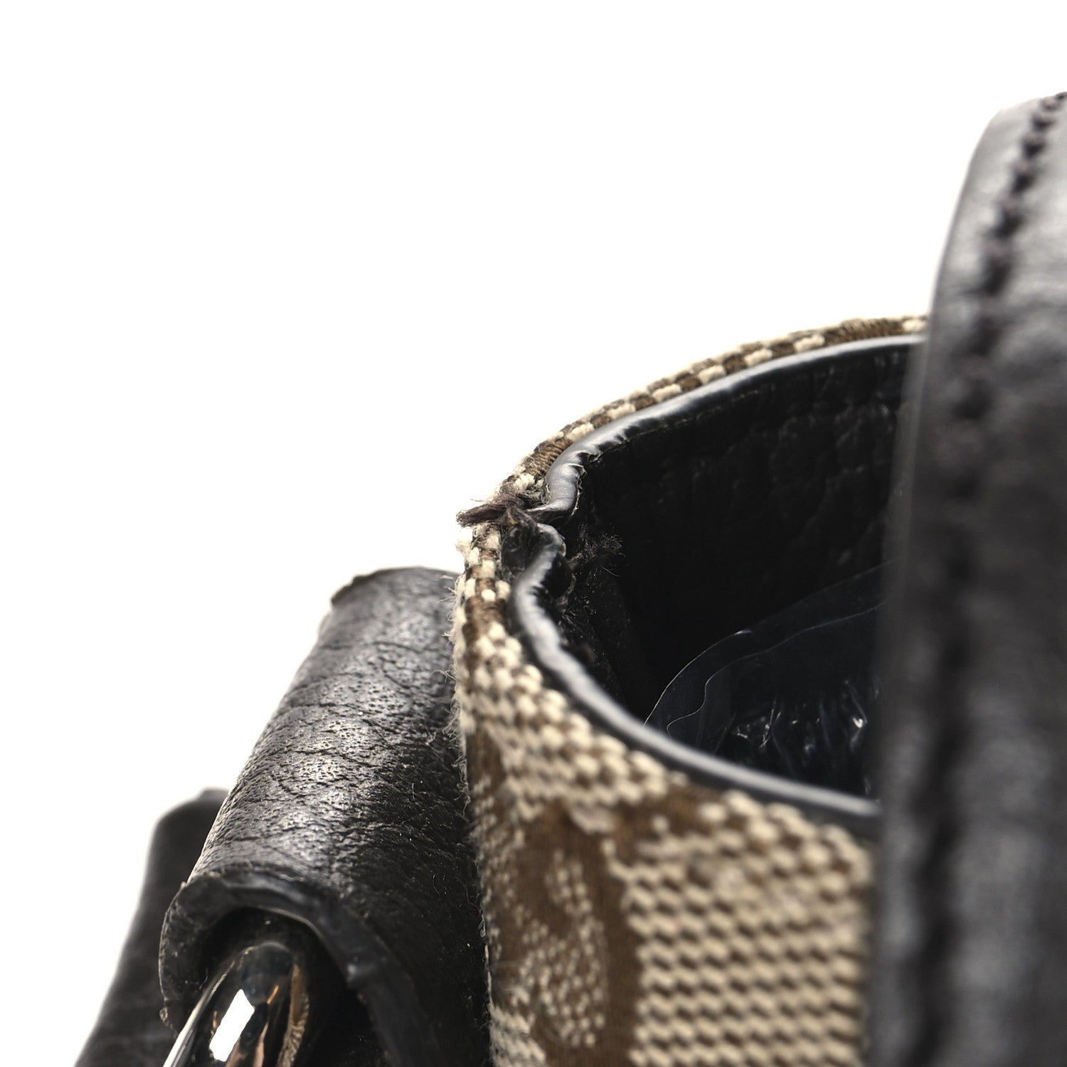 Gucci Monogram Large Flap Messenger Bag Beige Dark Brown 11 of 11