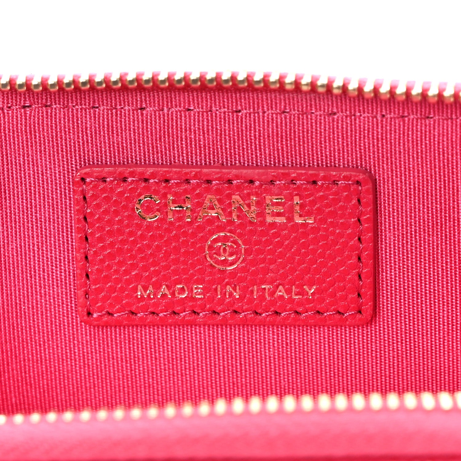 Chanel Caviar Camellia Embossed Key Holder Case Fuchsia 6 of 8