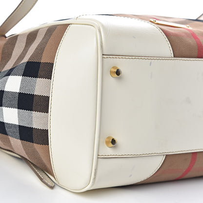 Burberry House Check Small Canterbury Tote White 11 of 15