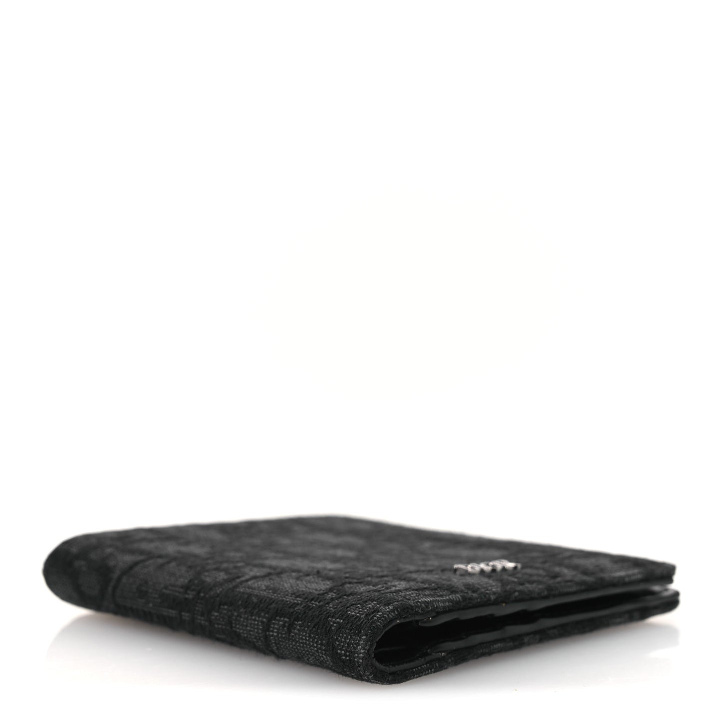 Oblique Bi-Fold Card Holder Black