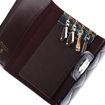 Chanel Lambskin Quilted 4 Key Holder Black 5 of 9