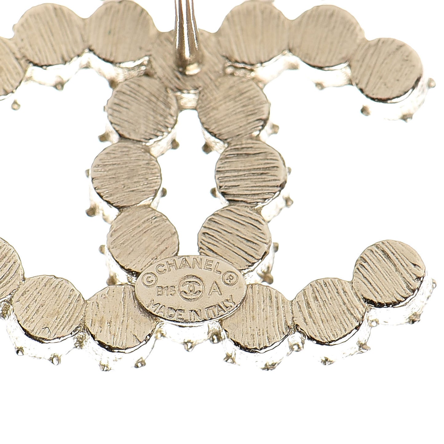 Crystal CC Earrings Light Gold