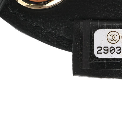 Chanel Lambskin Quilted Round Luggage Tag Black 6 of 6