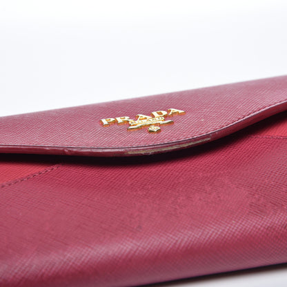 Prada Saffiano Continental Wallet Ibisco Peonia 11 of 15