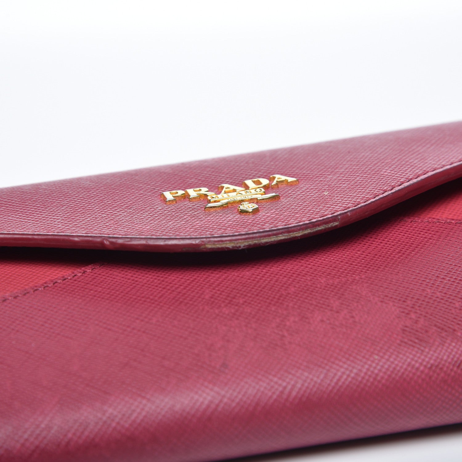 Prada Saffiano Continental Wallet Ibisco Peonia 11 of 15