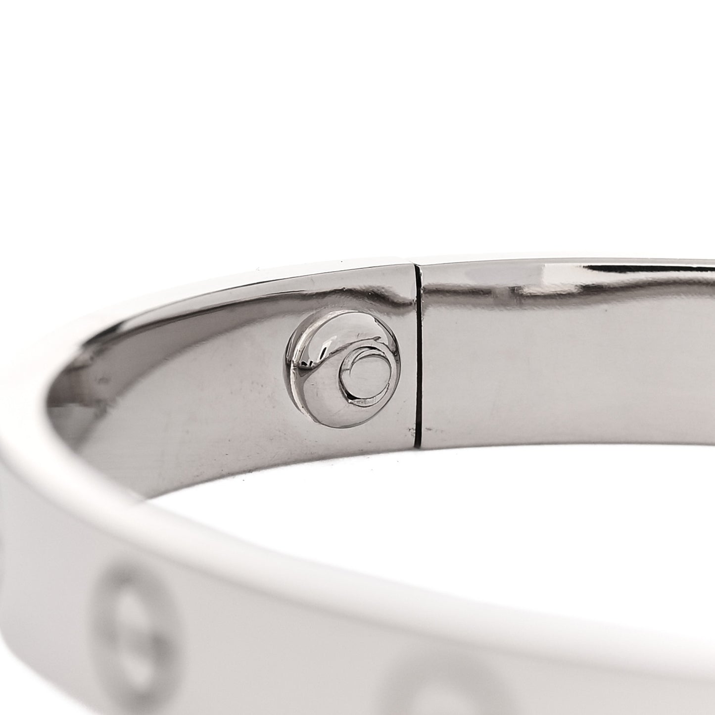 18K White Gold LOVE Bracelet 16