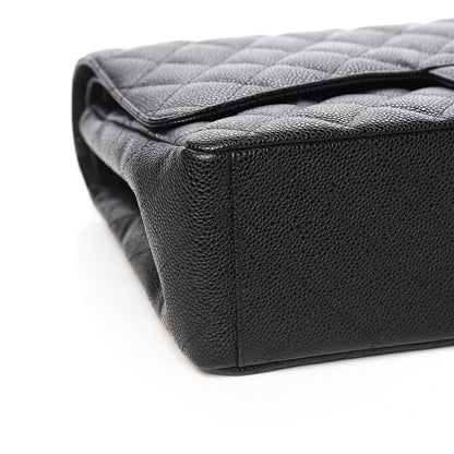 Chanel Caviar Quilted Maxi Double Flap Black 7 of 9