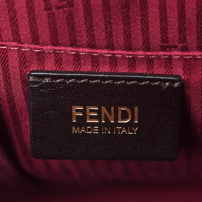 Fendi Vitello Elite Regular 2Jours Tote Rosso Scuro Ciliegia 7 of 10
