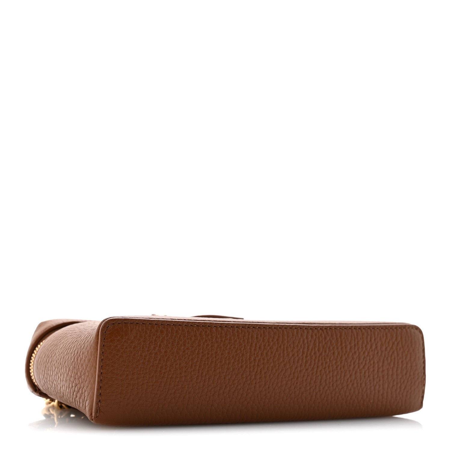 Chanel Grained Calfskin Top Handle Slim Vanity Case With Chain Camel 4 of 11