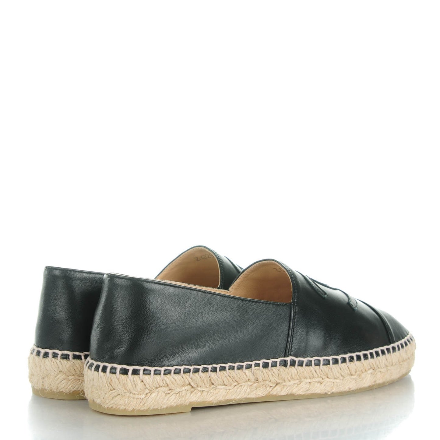 Lambskin CC Espadrilles 40 Black
