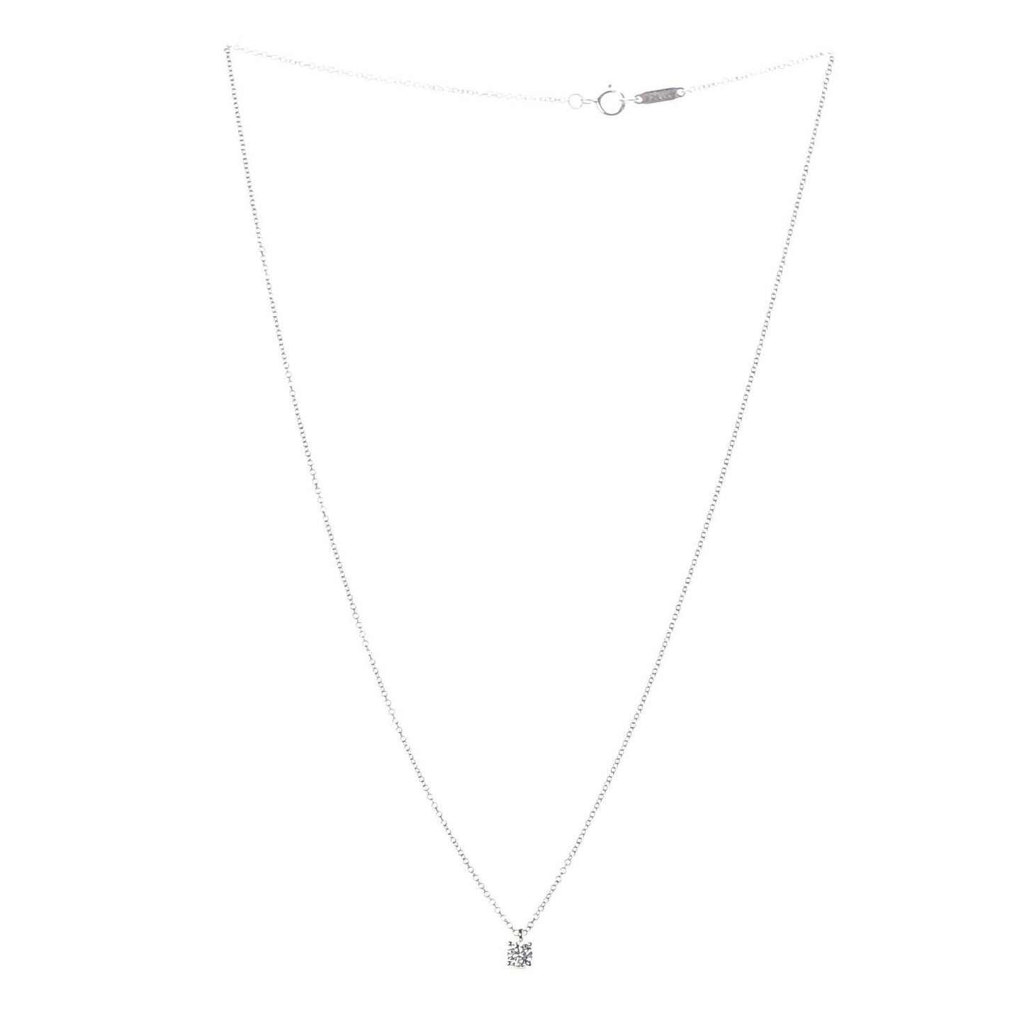 Platinum Diamond .25ct Solitaire Pendant Necklace