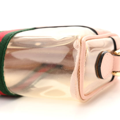 Gucci Vinyl Web Mini Ophidia Transparent Shoulder Bag Perfect Pink 10 of 10