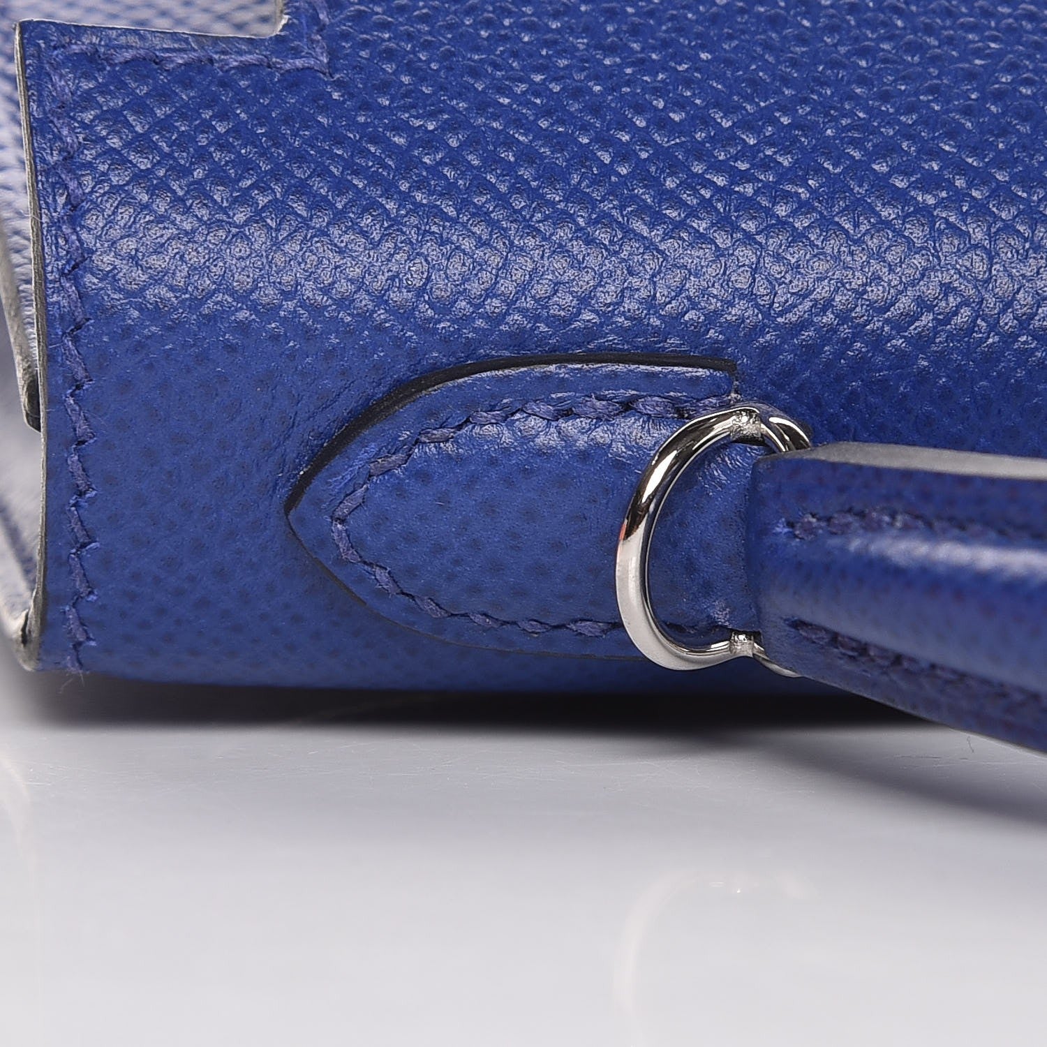 Hermes Epsom Mini Kelly Sellier 20 Bleu Electrique 13 of 35