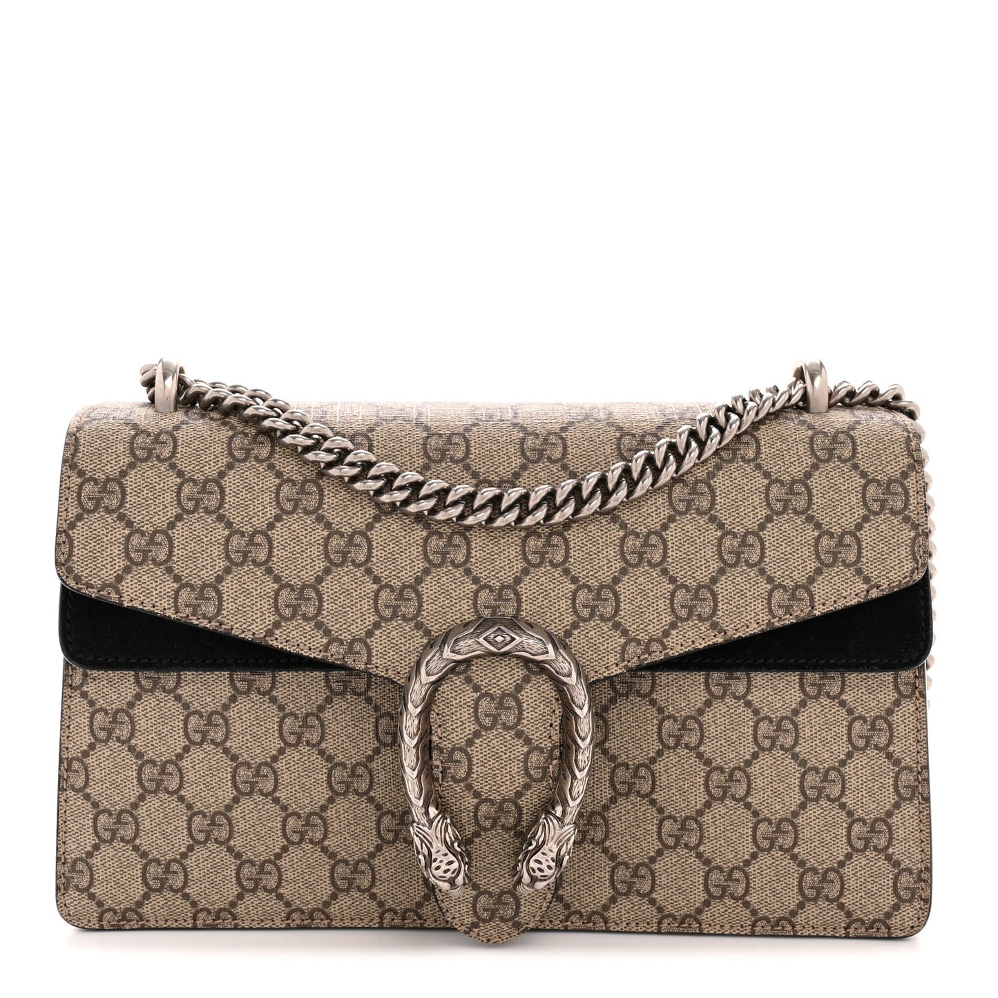 GG Supreme Monogram Small Dionysus Shoulder Bag Black