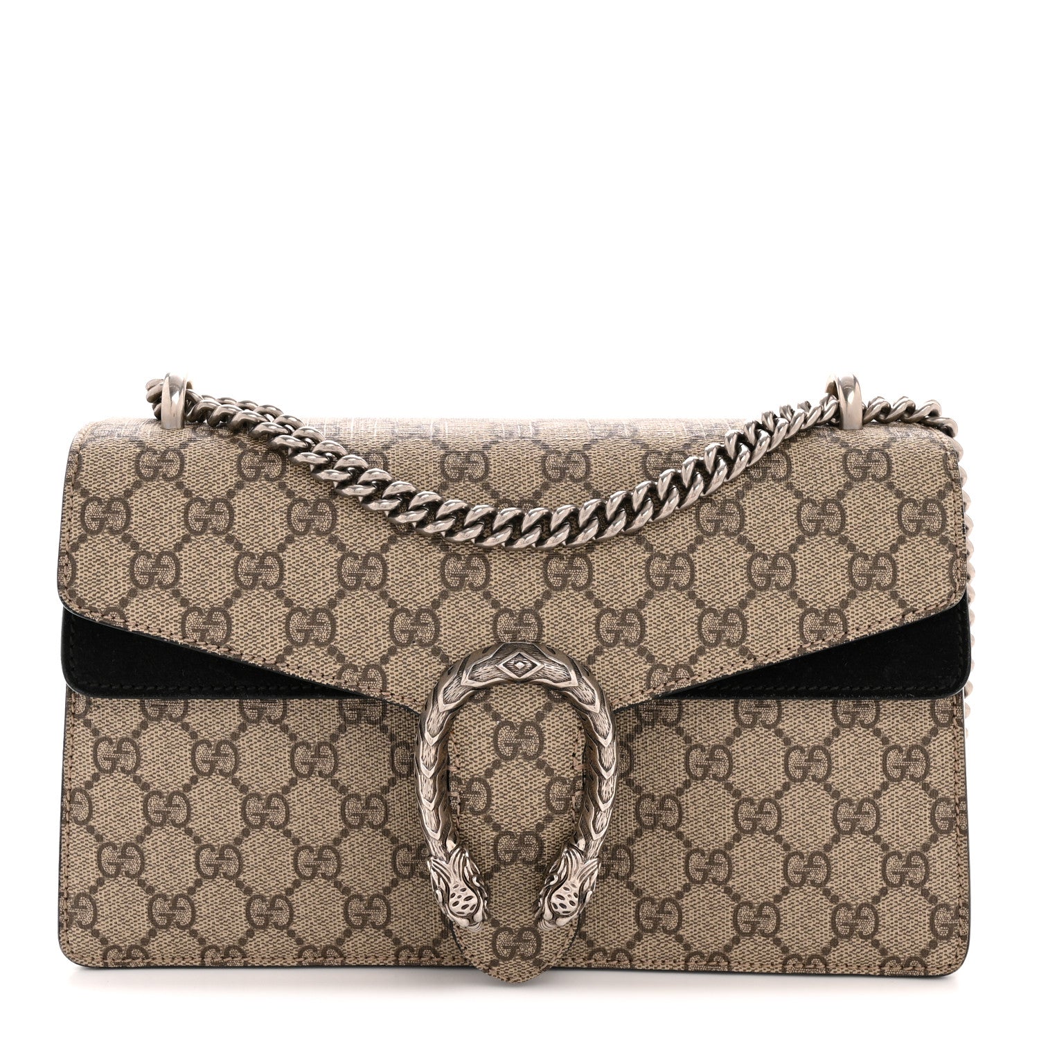 Gucci GG Supreme Monogram Small Dionysus Shoulder Bag Black 1 of 12
