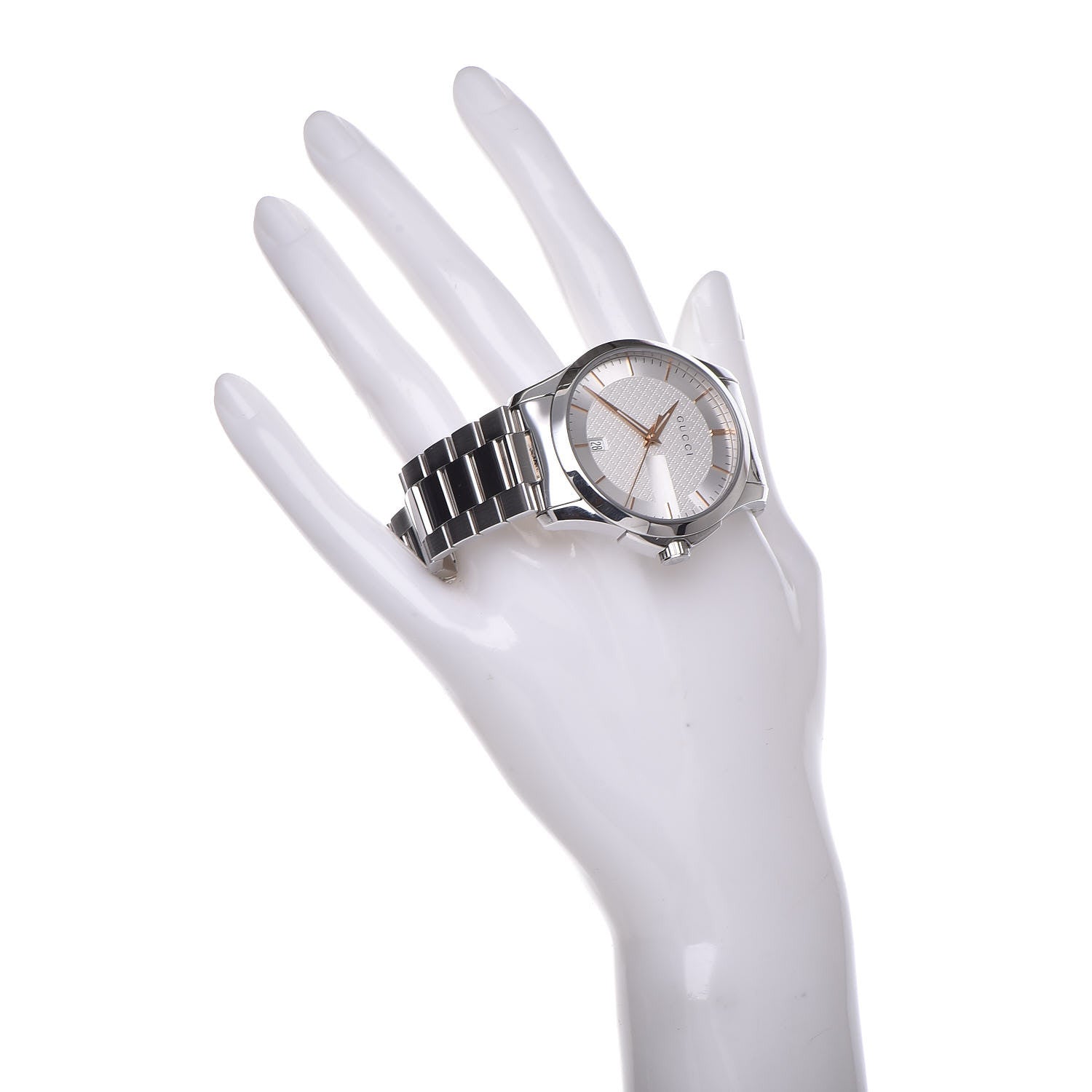 Gucci Stainless Steel 38mm G-Timeless Quartz Watch 2 of 7
