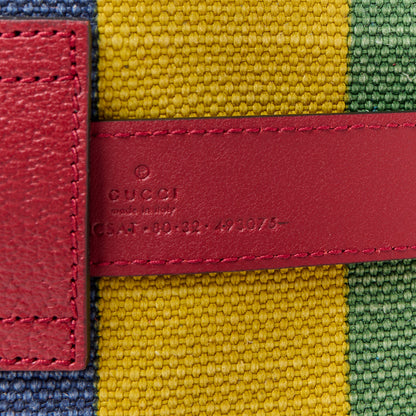 Gucci Canvas Marley Stripe Script Logo Gucci Belt Bag 80 32 Multicolor 14 of 16