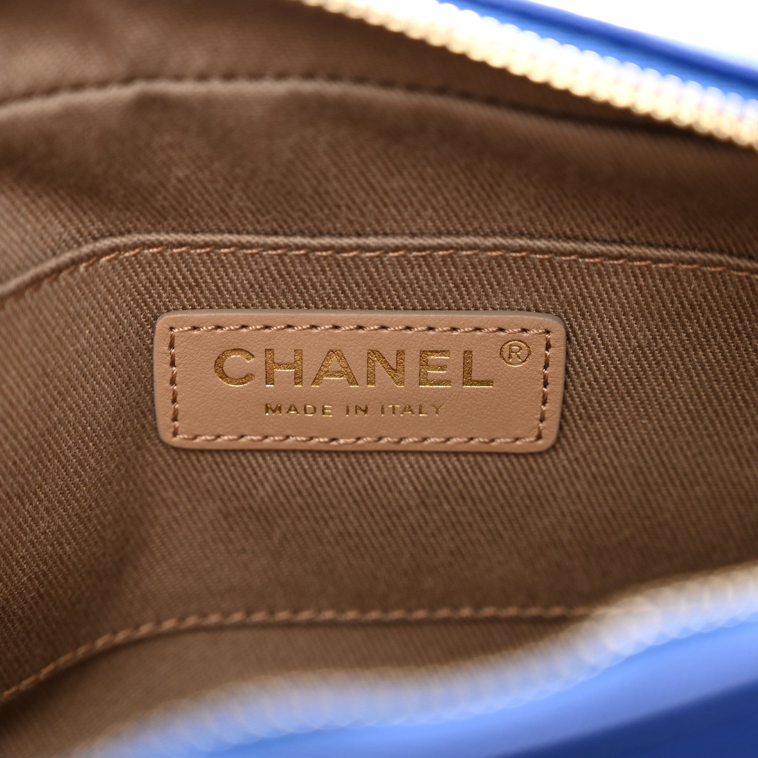 Chanel Calfskin Casual Trip Waist Bag Blue 6 of 9