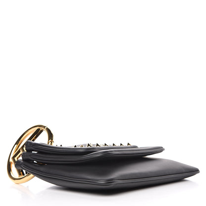Fendi Calfskin F is Fendi Studded Triplette Pouch Set Black 4 of 9