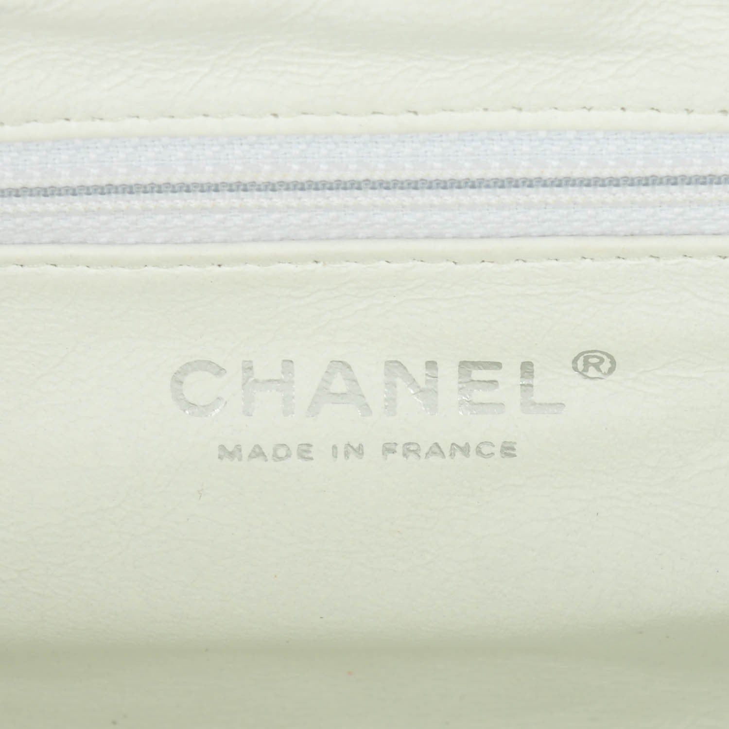 Chanel Caviar Quilted Timeless Clutch White 6 of 7