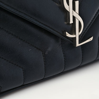 Saint Laurent Calfskin Y Quilted Monogram Loulou Shoulder Bag Black 12 of 12