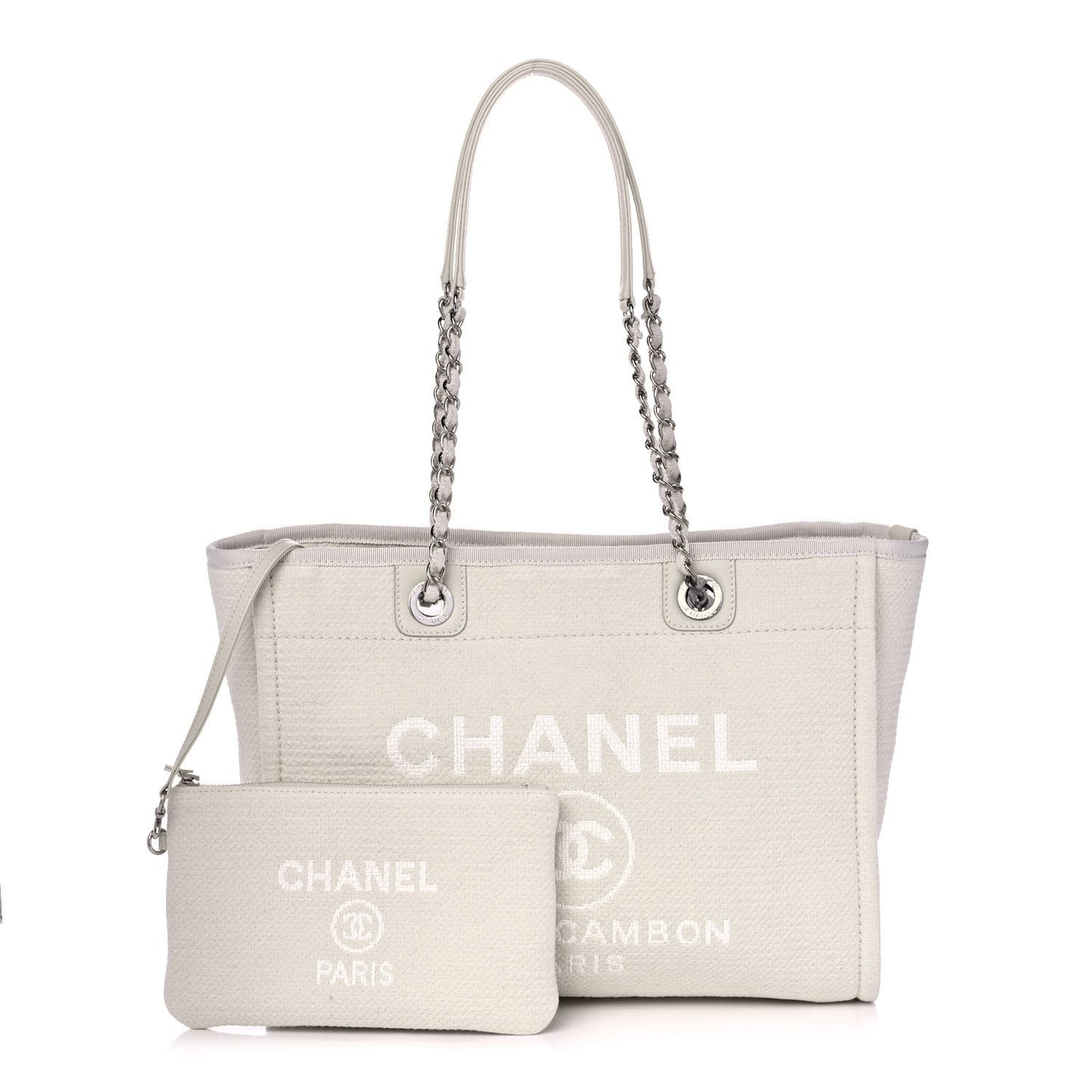 Mixed Fibers Small Deauville Tote White