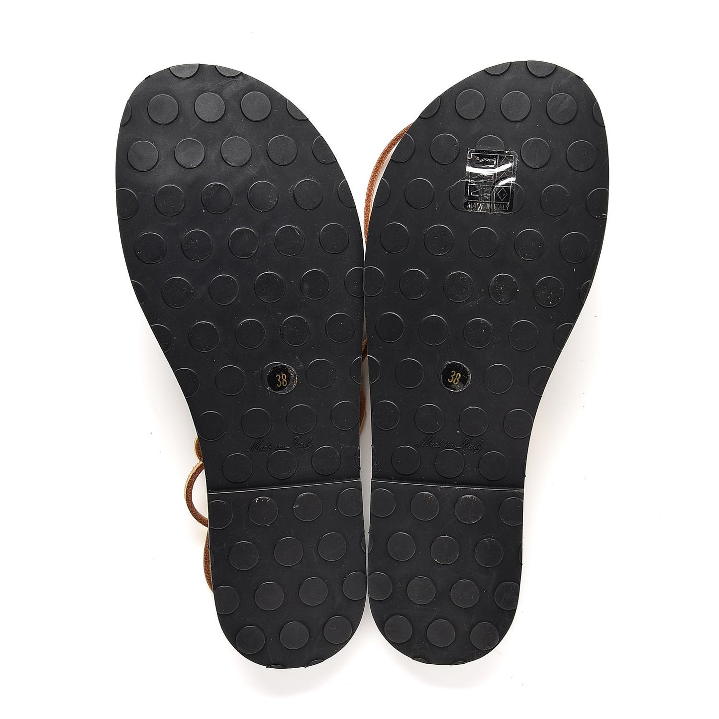Rubber Biarritz Heart Sandals 38 Pink Gold