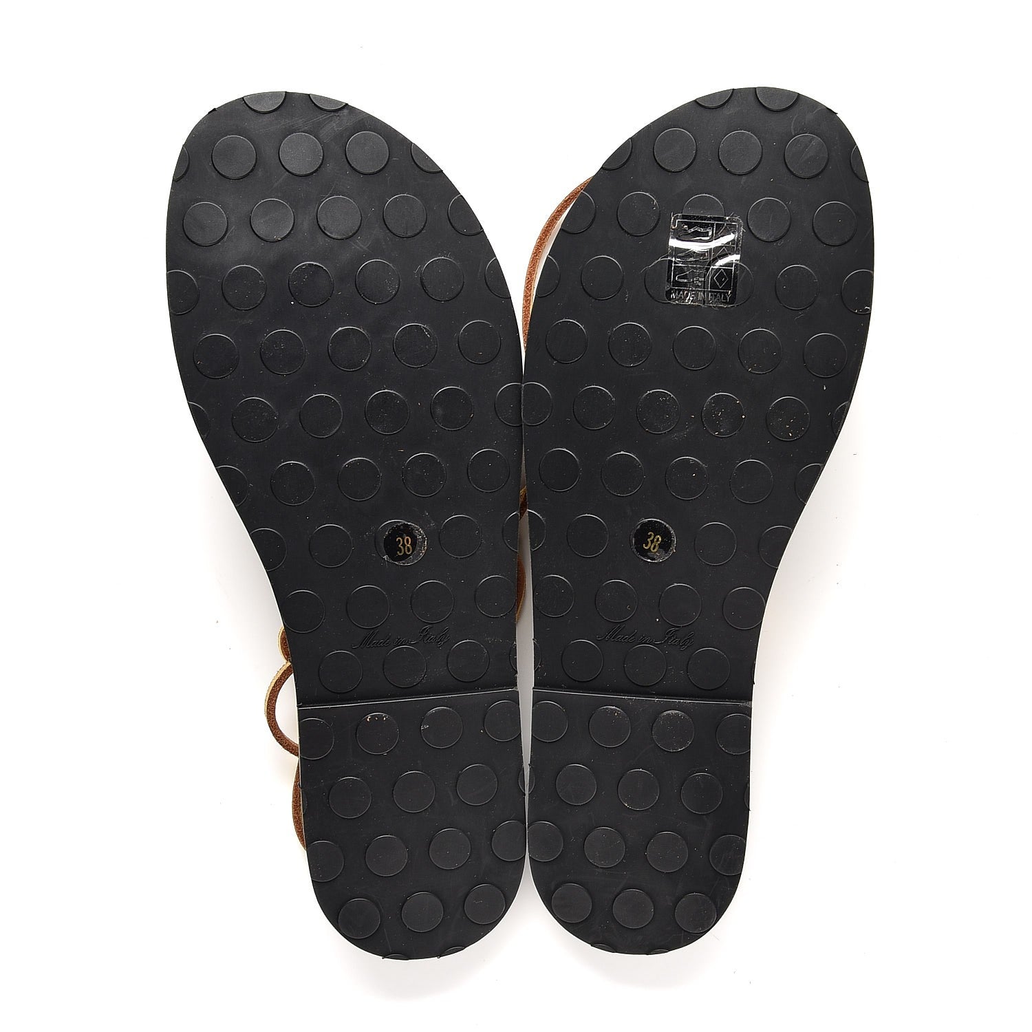Saint Laurent Rubber Biarritz Heart Sandals 38 Pink Gold 5 of 8