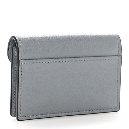 Christian Dior Goatskin Saddle Card Holder Sky Blue 3 of 9