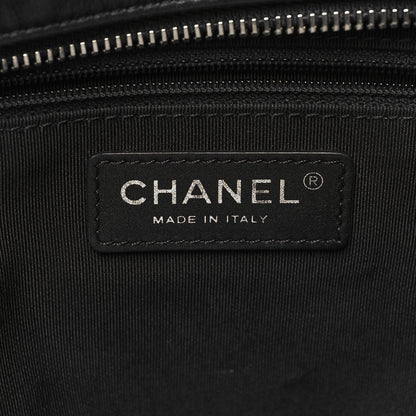 Chanel Calfskin Quilted Feather Weight Bowling Bag Black 6 of 14