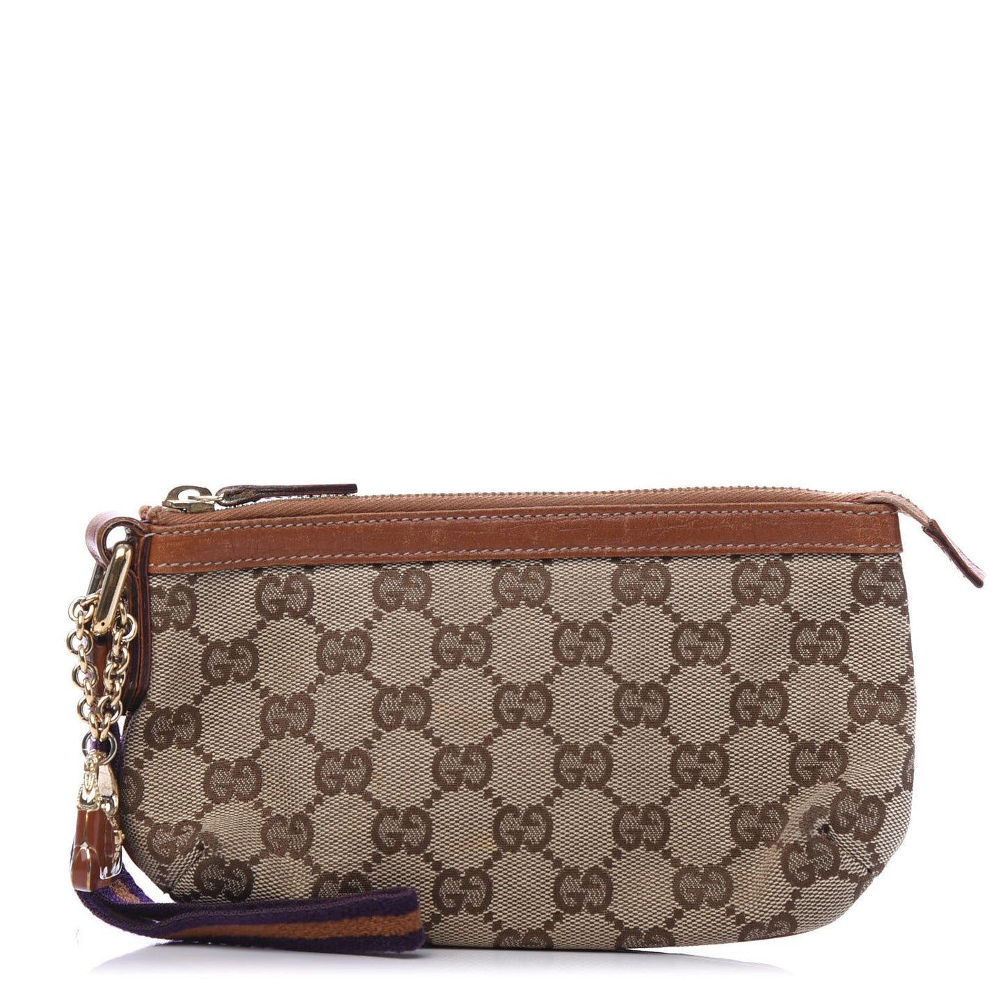 Monogram Jolicoeur Wristlet Light Brown