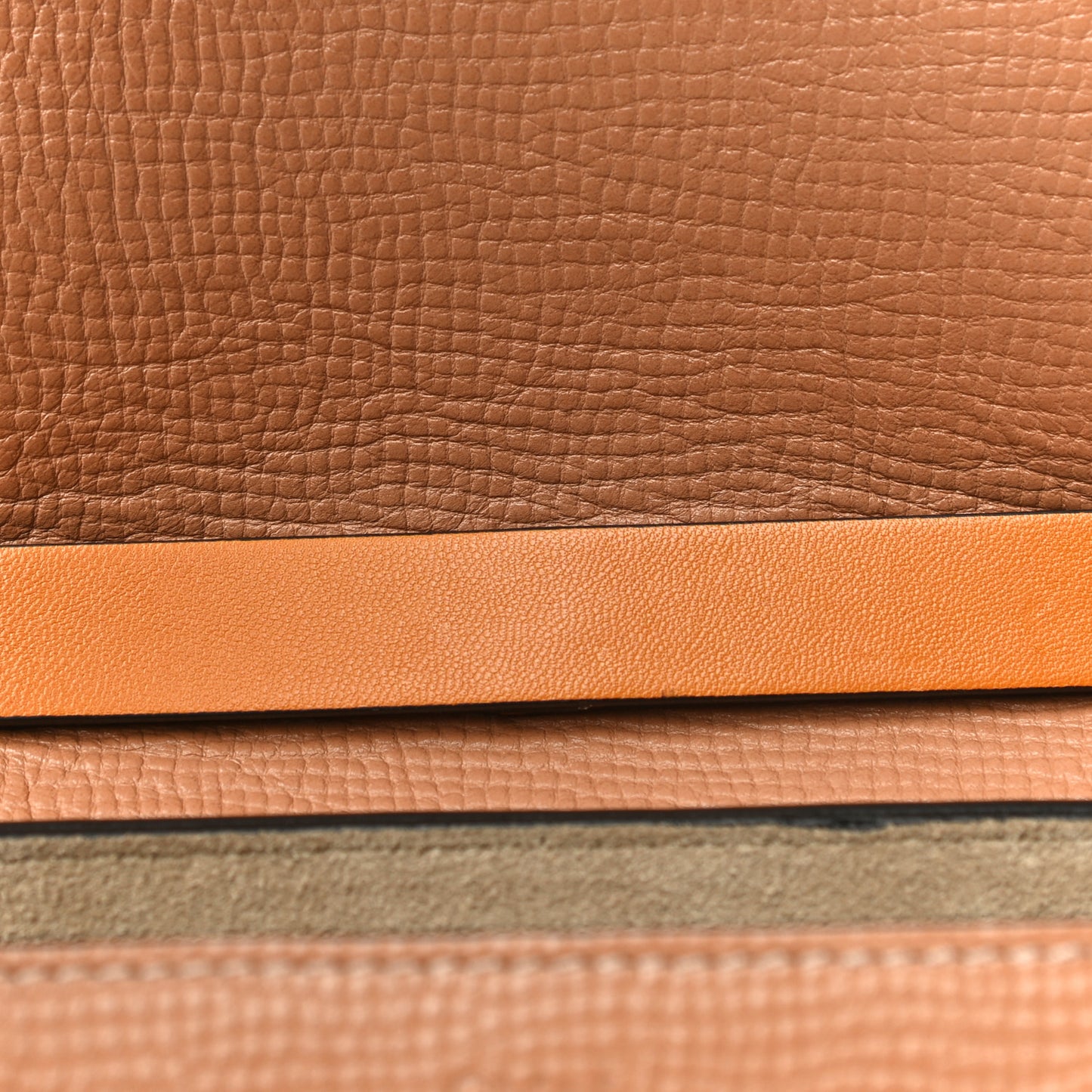 Grained Calfskin Lambskin Bi-Color Drew Shoulder Bag Wet Sand Sunflower