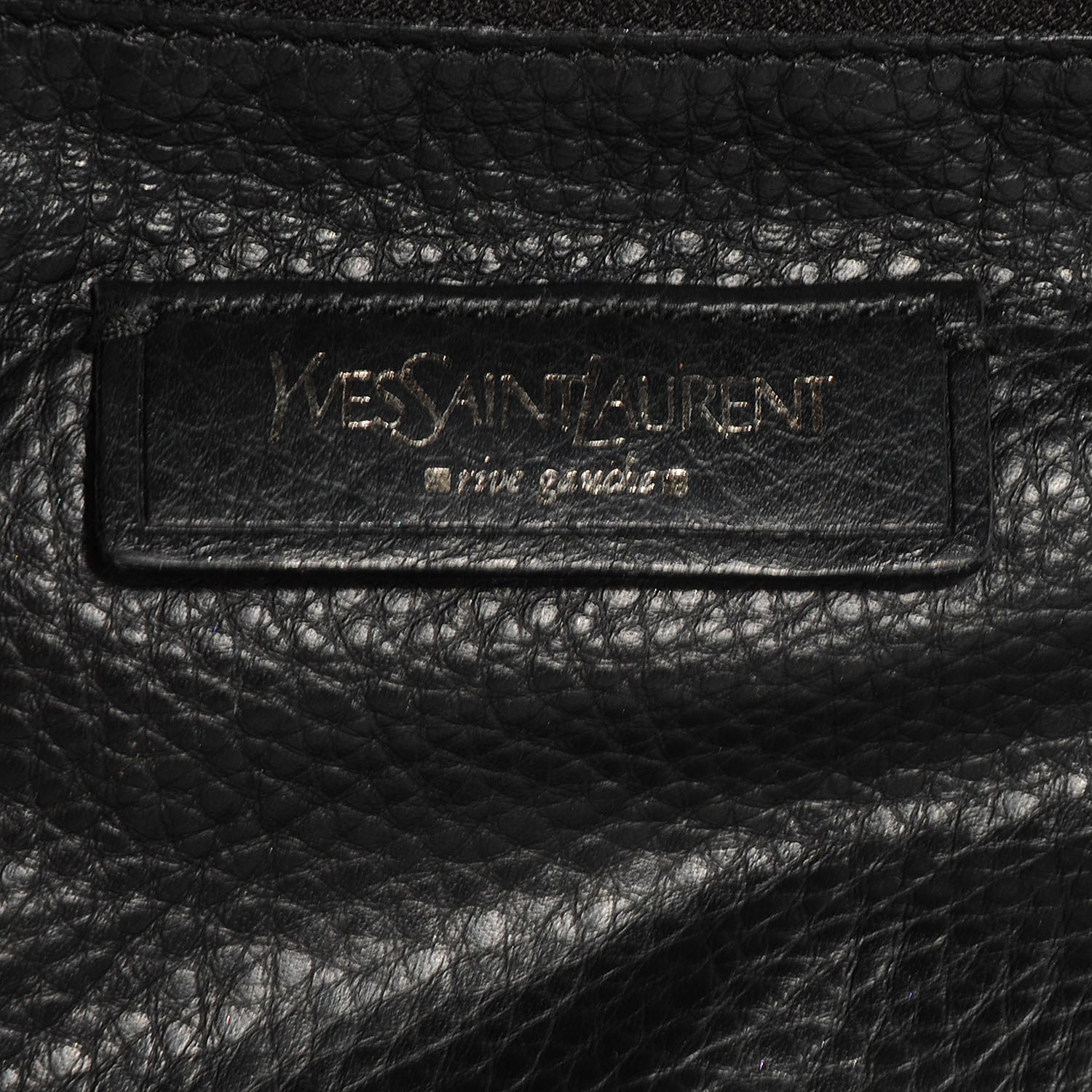 Saint Laurent Pebbled Leather Large Y Bow Tote Black 6 of 8