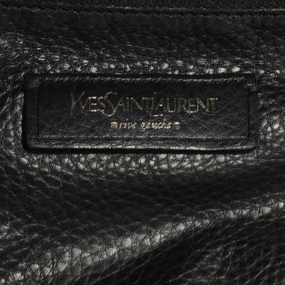 Saint Laurent Pebbled Leather Large Y Bow Tote Black 6 of 8